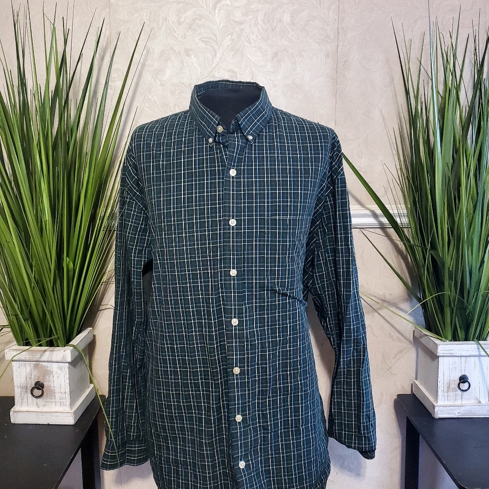 Arrow Big & Tall Long Sleeve Plaid Shirt 3XLT